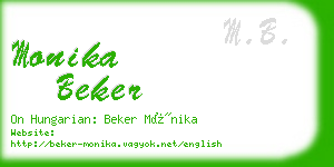 monika beker business card